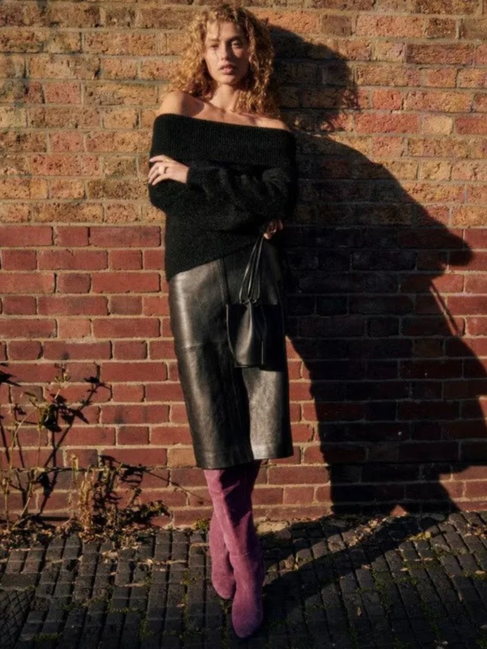 Sezane Eloane Skirt Black - Size 8